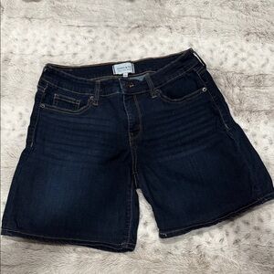 Crown & Ivy Dark Blue Denim Shorts Size 6